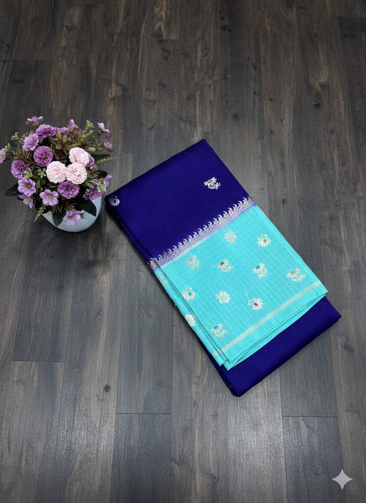 Royal Purple Banarasi Silk Saree